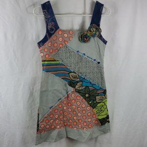 Lucy & Co Women's Medium Patchwork Boho Dress